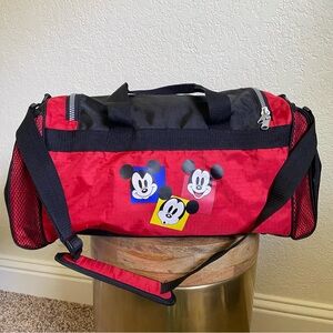 Disney Royal Treatment Mickey Mouse Red/Black Duffel Bag